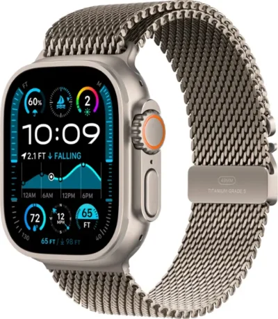 Buy (10 Pieces) New Apple Watch Ultra 2 (GPS+Cellular) 49mm Titanium Case with Titanium Milanese Loop Large - Image 2